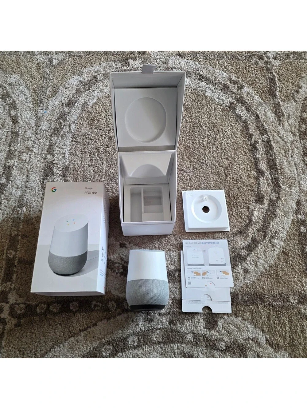 Google Home and Google Home mini (1st Gen HOA) Smart speakers - No power cord.